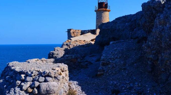 The Lighthouse Of Cape Agios Ioannis Or Aforesmenos