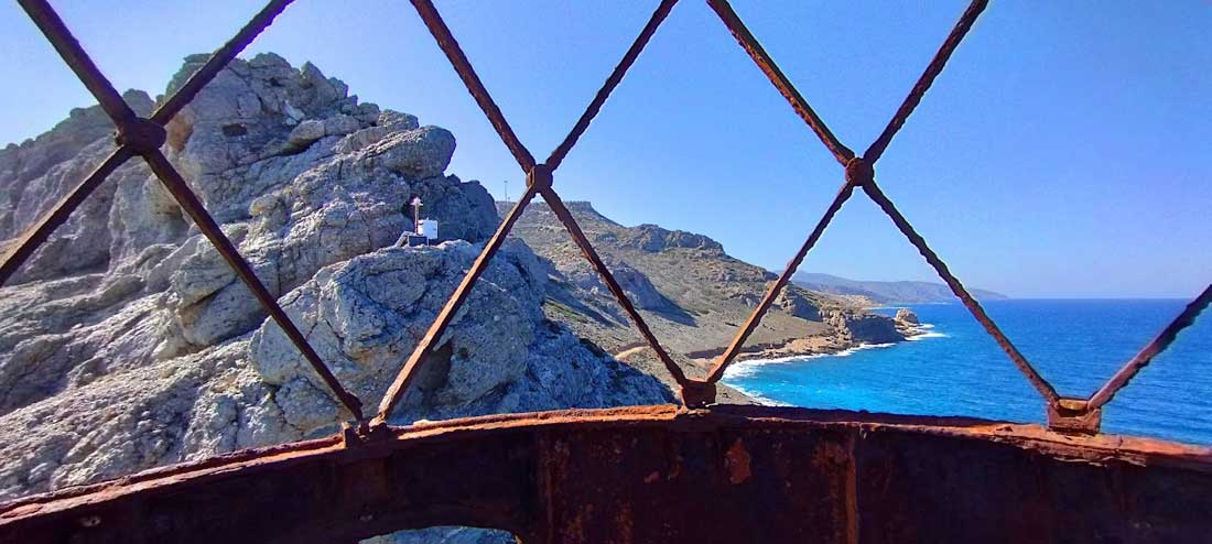 The lighthouse of Cape Agios Ioannis or Aforesmenos